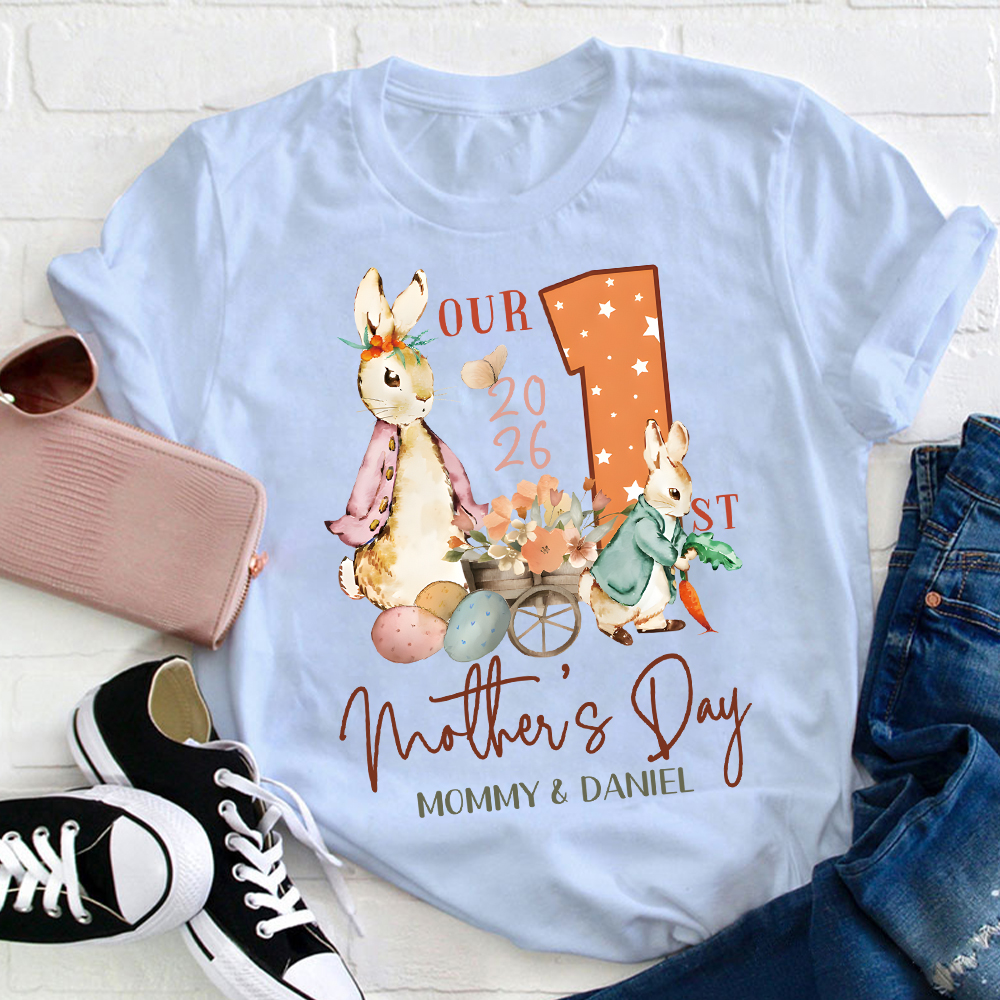 Personalized First Mother's Day Mommy and Baby Outfit | CWFamily133