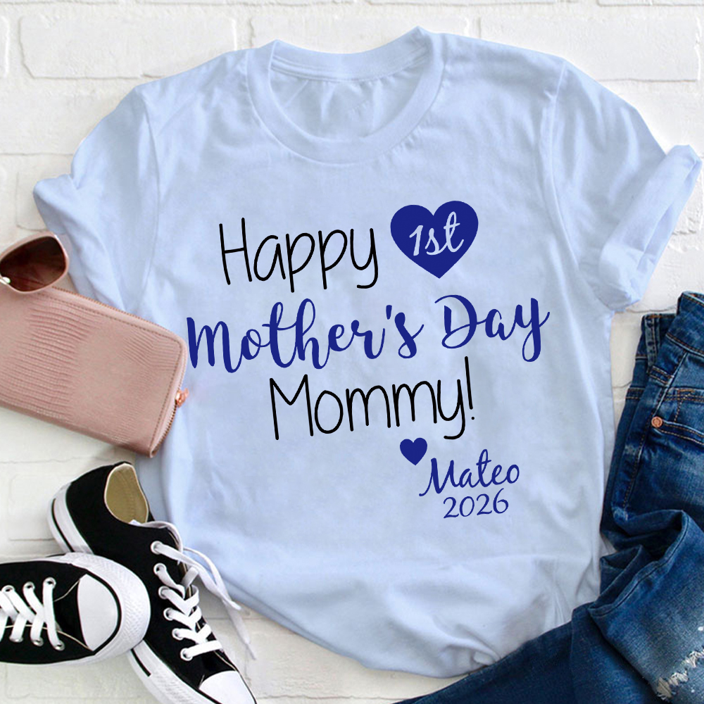 Personalized First Mother's Day Mommy and Baby Outfit | CWFamily139