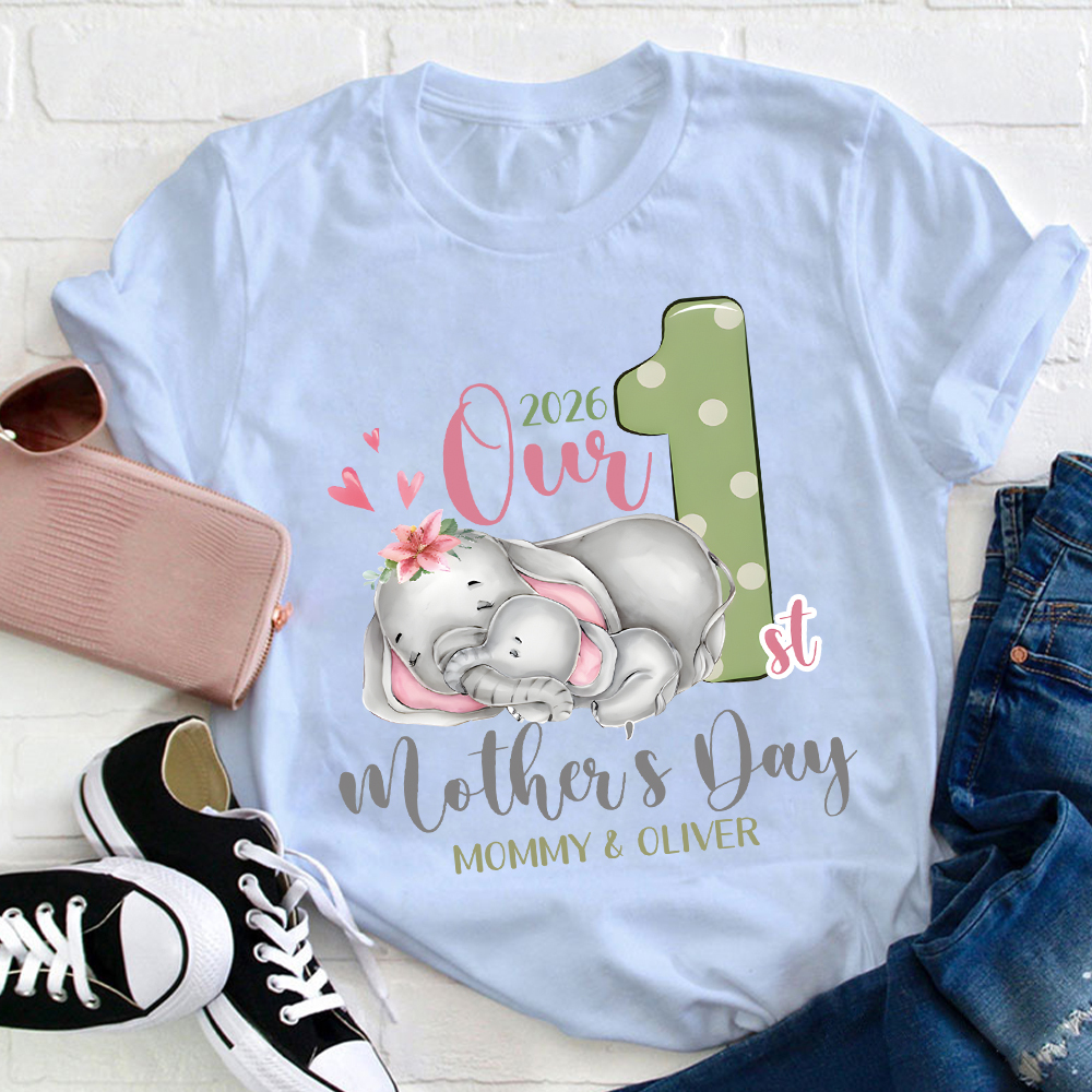 Personalized First Mother's Day Mommy and Baby Outfit | CWFamily134