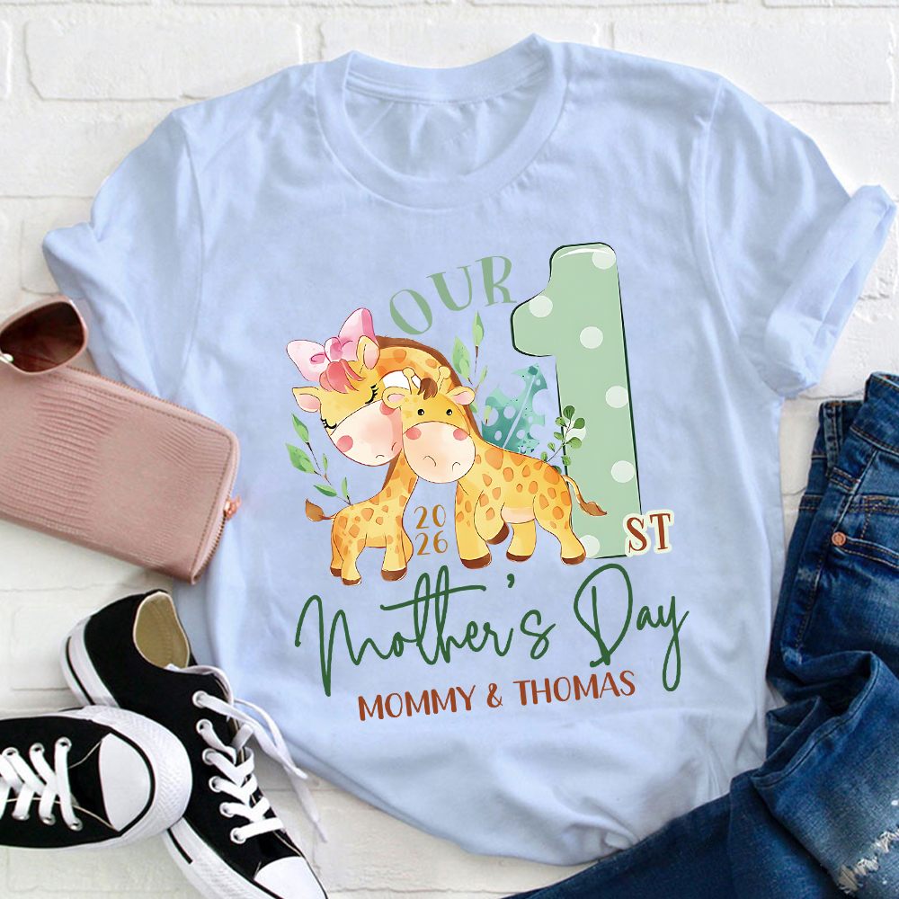 Personalized First Mother's Day Mommy and Baby Outfit | CWFamily135