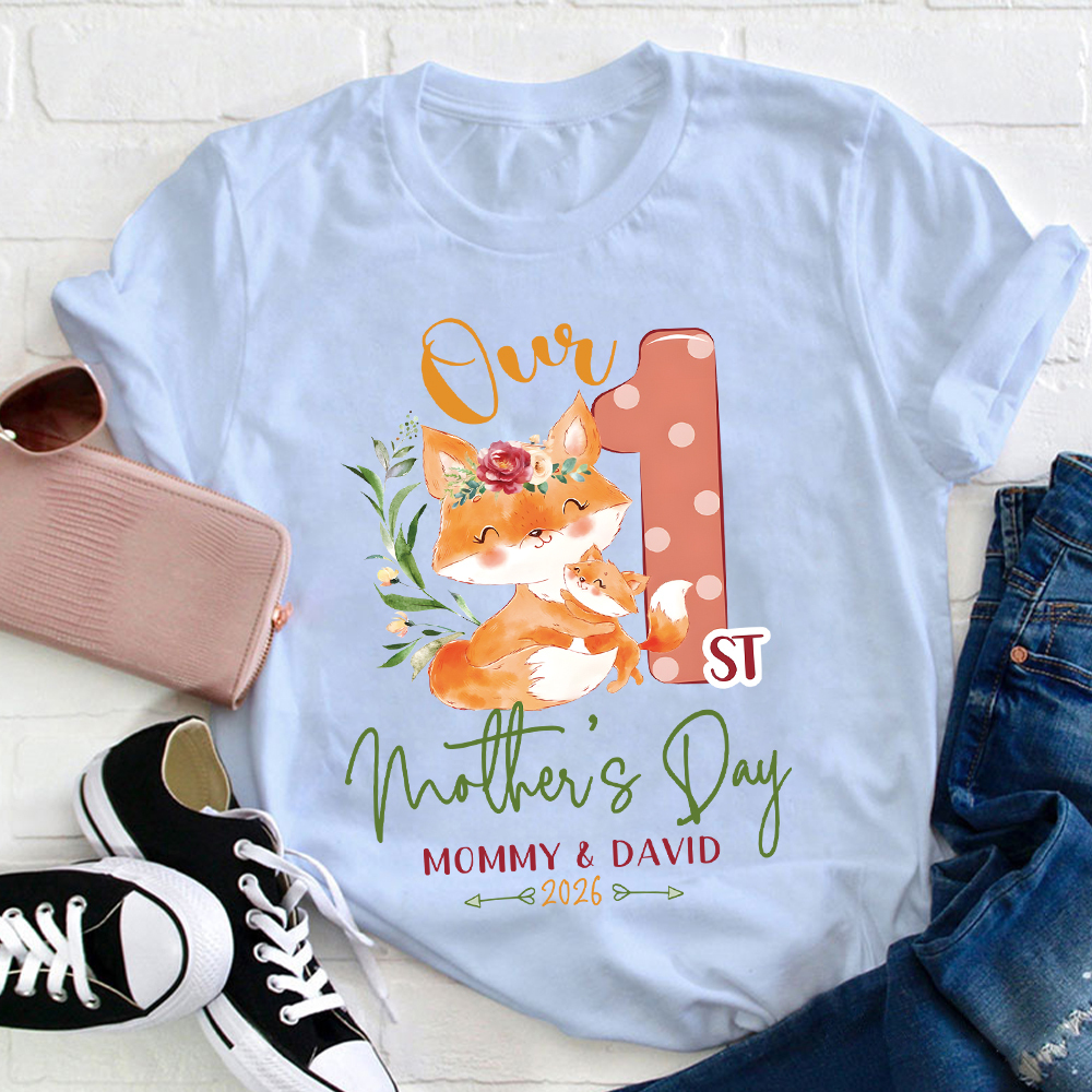 Personalized First Mother's Day Mommy and Baby Outfit | CWFamily137