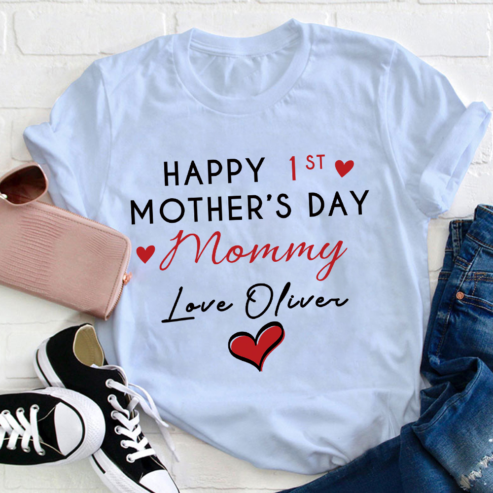 Personalized First Mother's Day Mommy and Baby Outfit | CWFamily140
