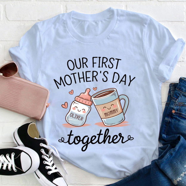 Personalized First Mother's Day Mommy and Baby Outfit | CWFamily141