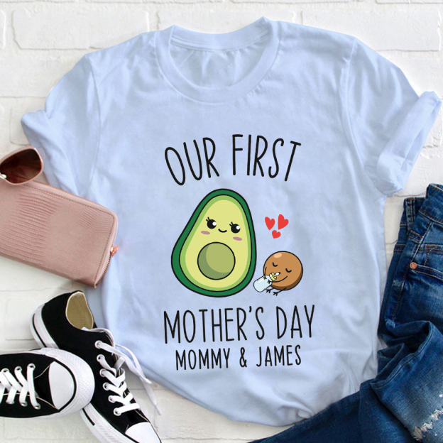 Personalized First Mother's Day Mommy and Baby Outfit | CWFamily143