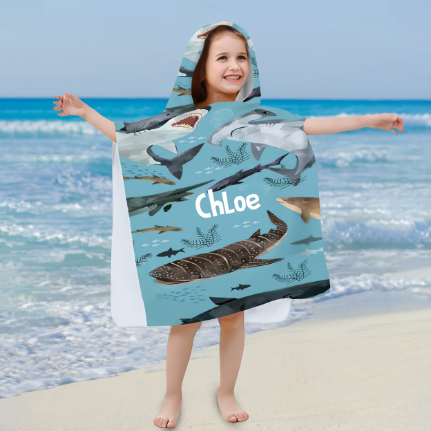 Personalized Hooded Beach Towel for Summer & Beach | CWHTowel27