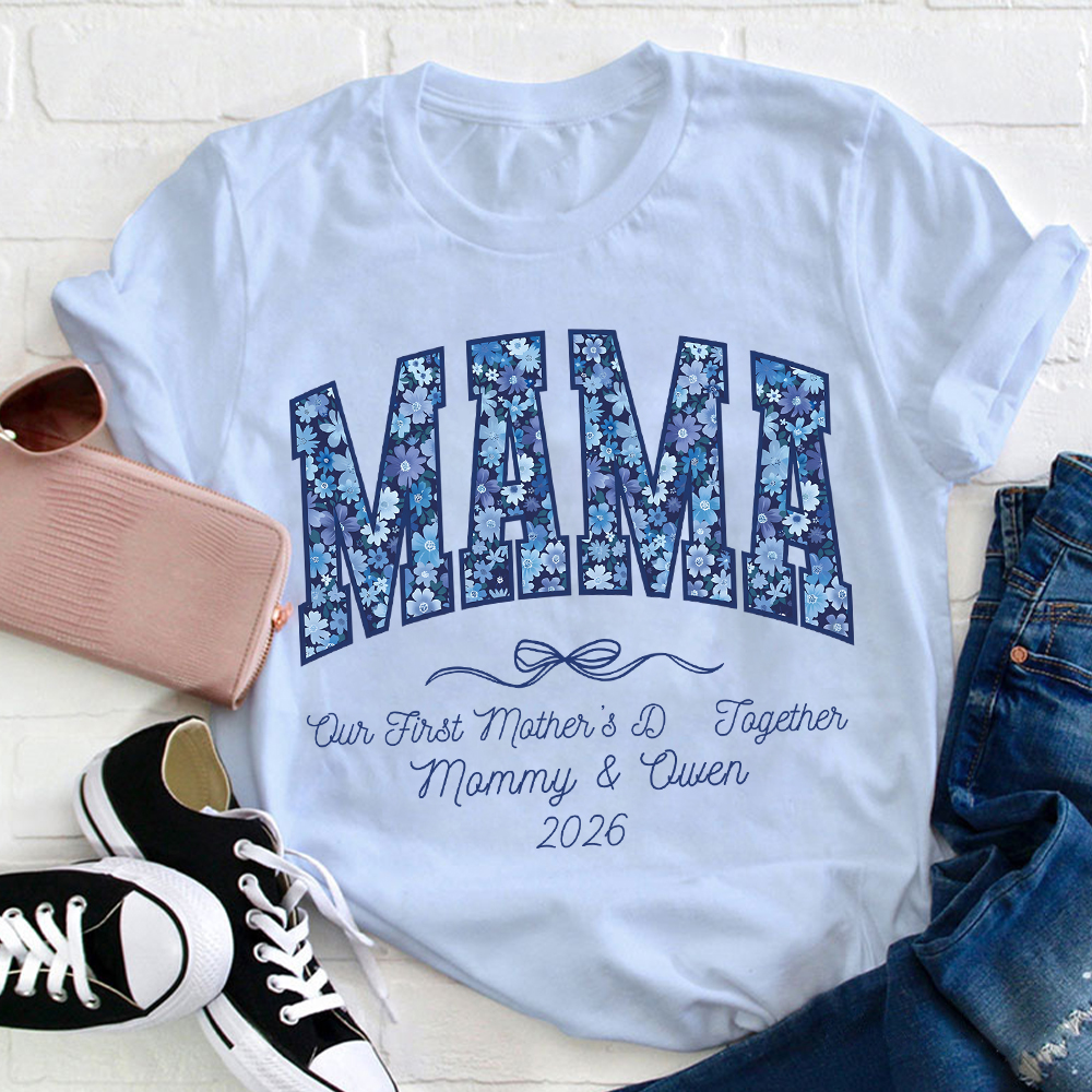 Personalized First Mother's Day Mommy and Baby Outfit | CWFamily145