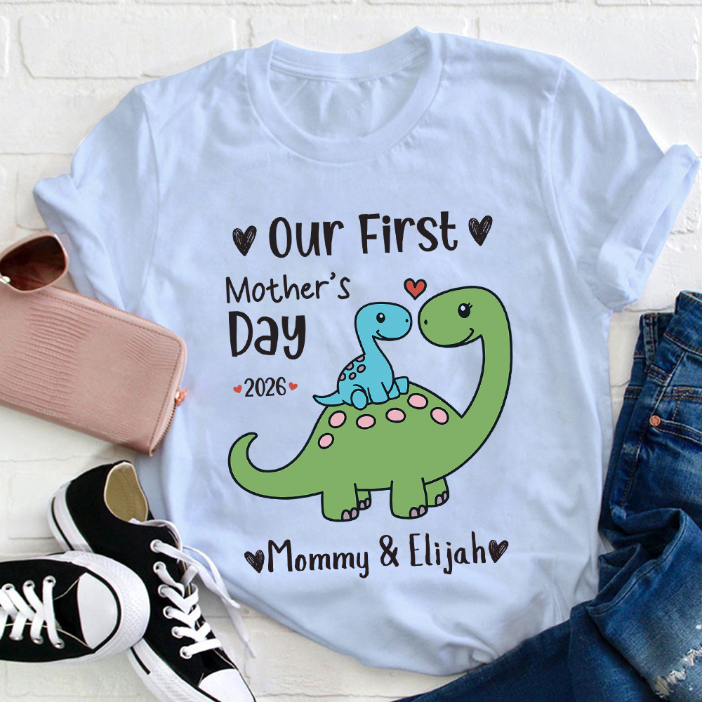 Personalized First Mother's Day Mommy and Baby Outfit | CWFamily146