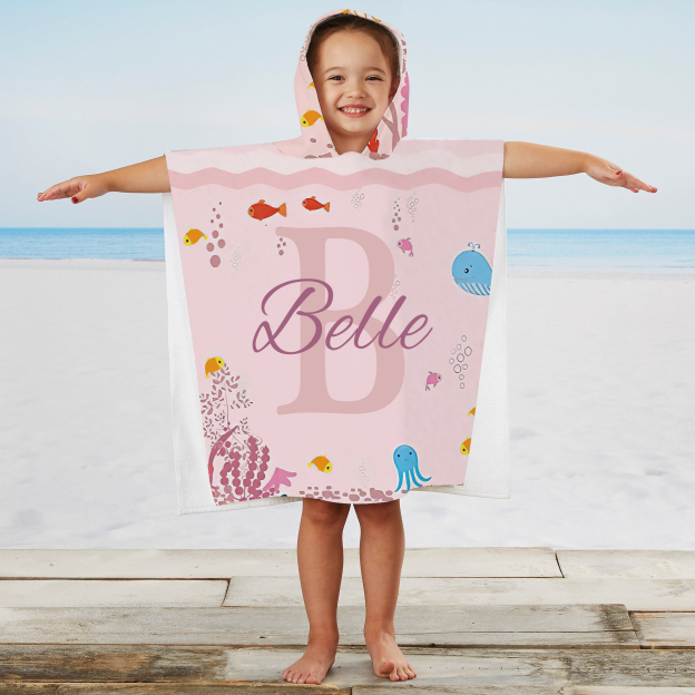 Personalized Hooded Beach Towel for Summer & Beach | CWHTowel28