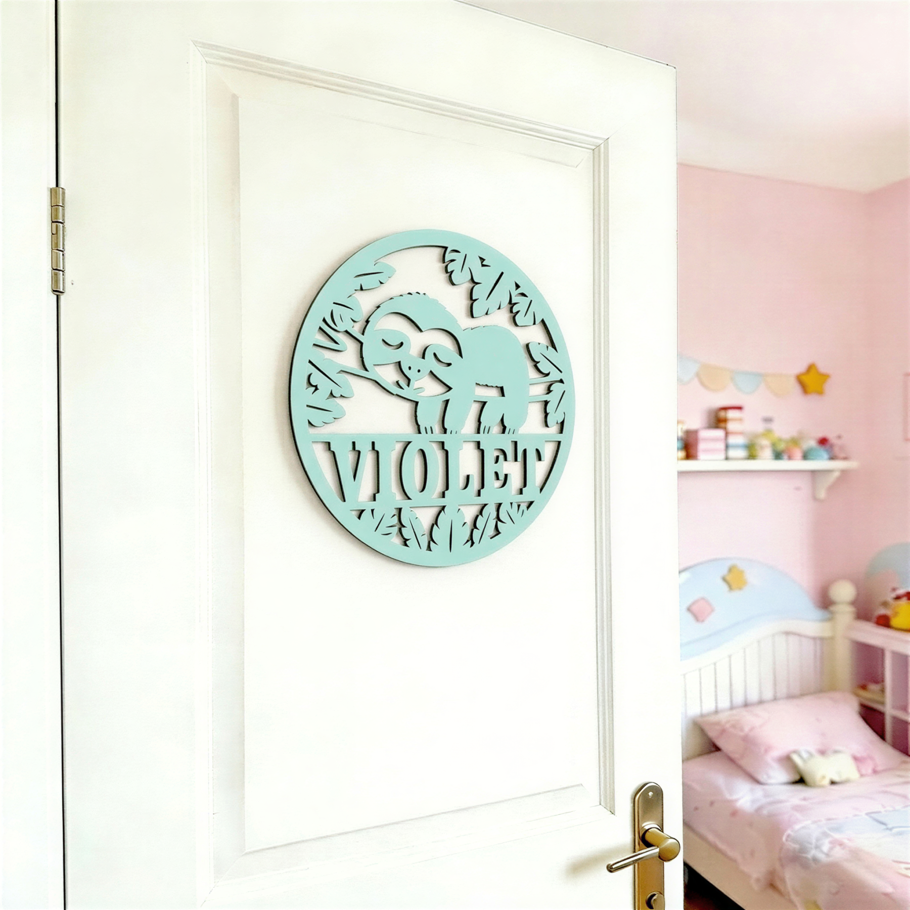 Personalized Lovely Kid's Bedroom Door Name Sign | CWBaby466