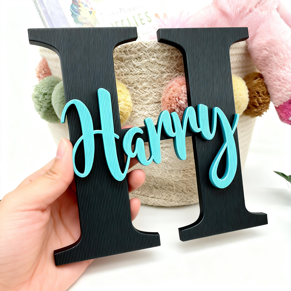 Personalized Monogramed Wall Door Name Sign | CWBaby449