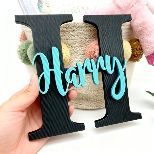 Personalized Monogramed Wall Door Name Sign | CWBaby449