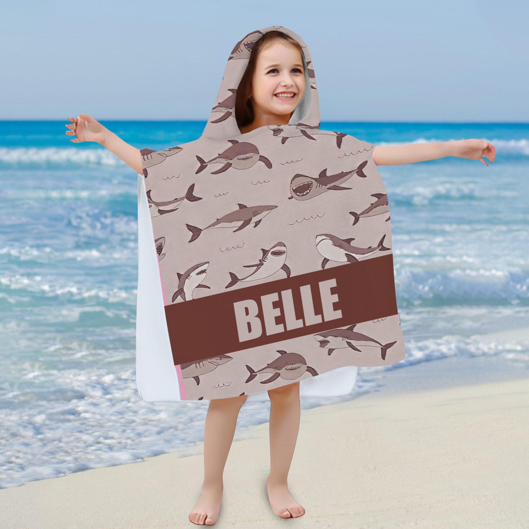 Personalized Hooded Beach Towel for Summer & Beach | CWHTowel30