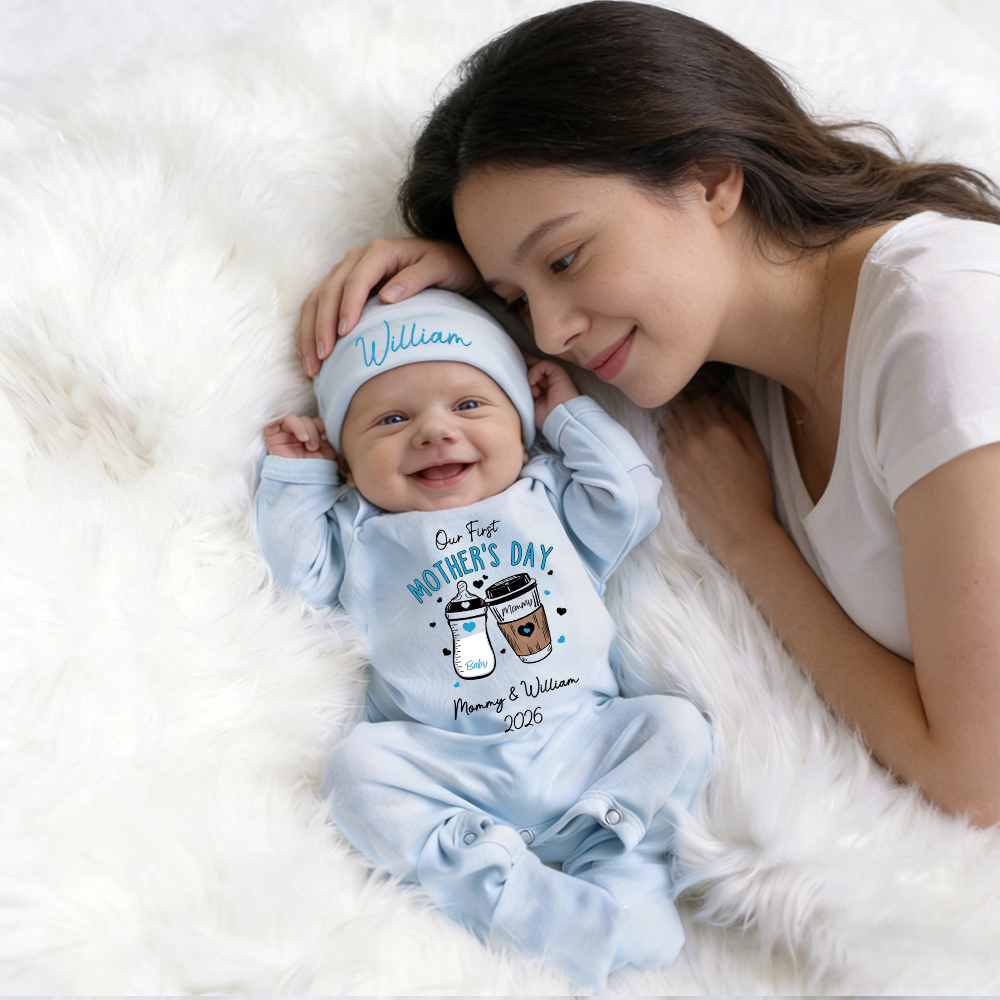 Personalized My First Mother's Day Baby Girl Coming Home Outfit | CWBaby454