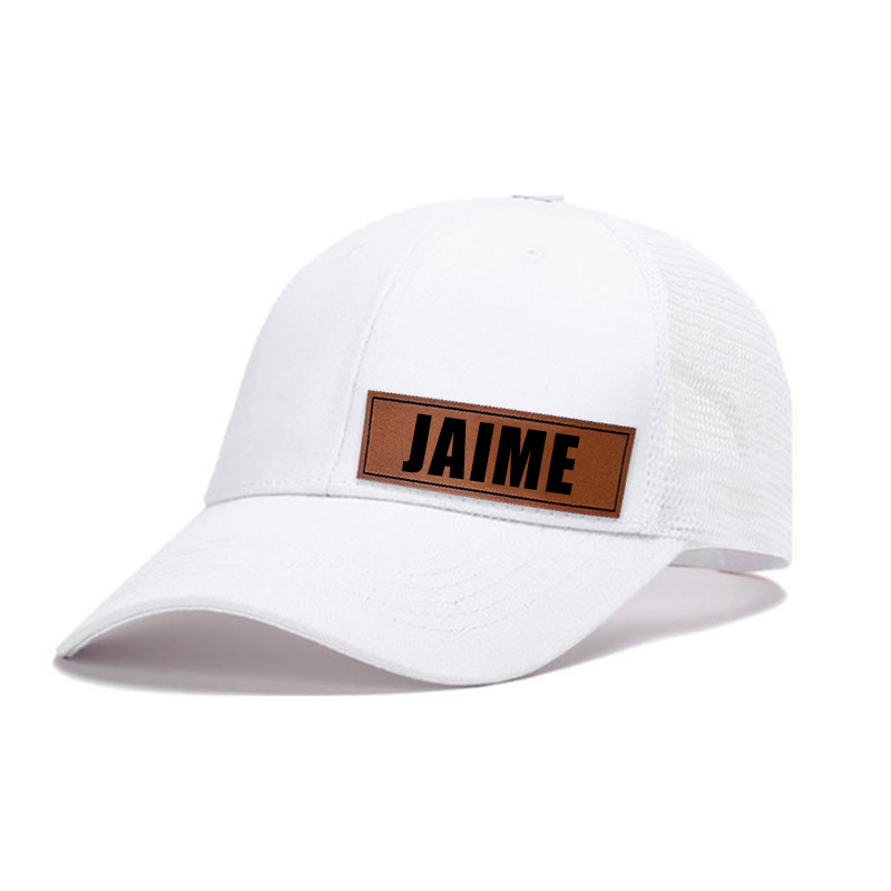Personalized Color Leather Patch Hat for Comfort & Unique | CWBeach53