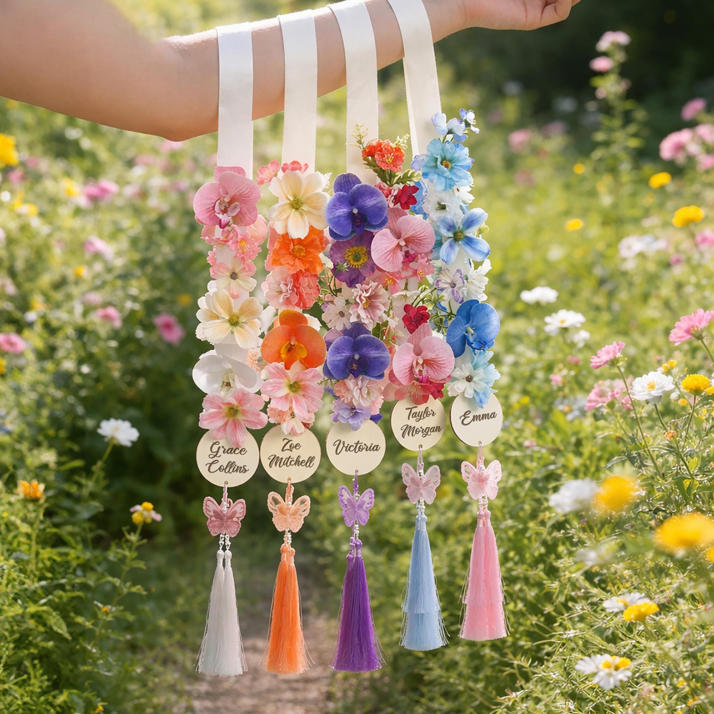 Personalized Elegant Graduation Floral Sash with Tag | CWGift54
