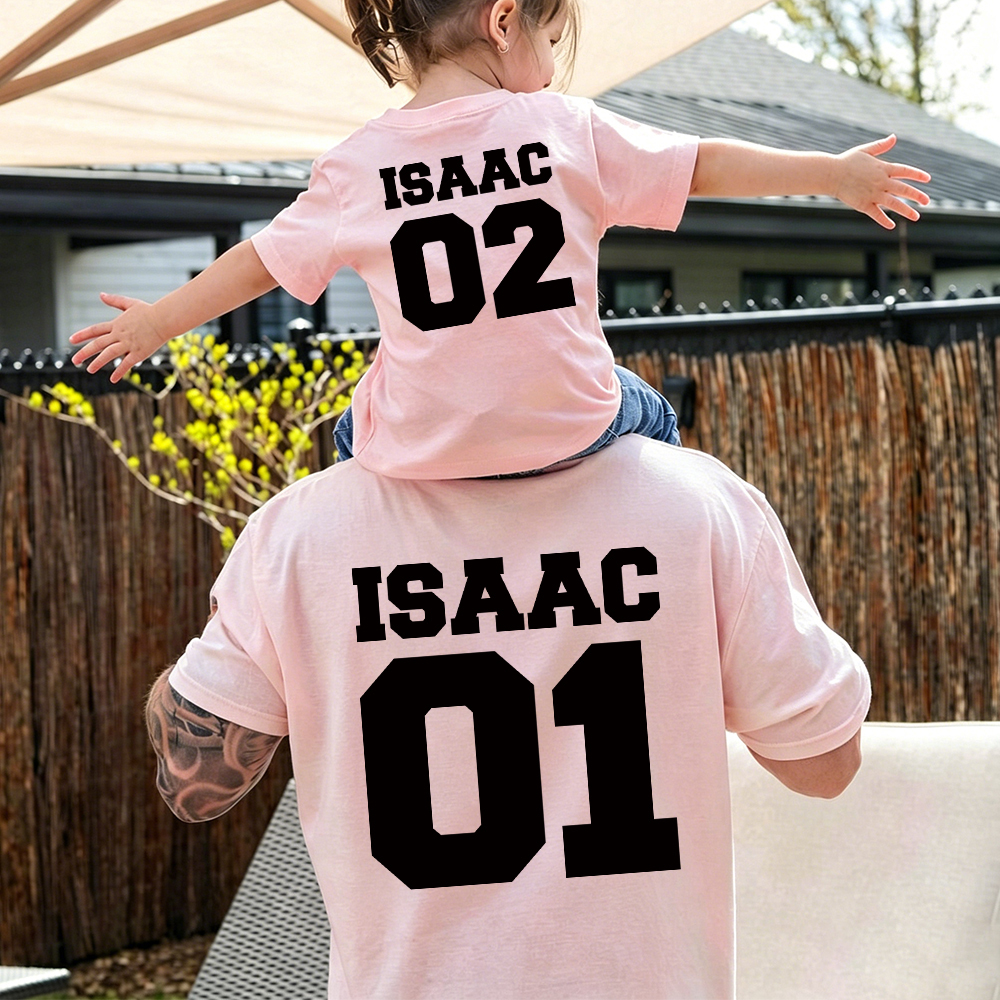 Personalized First Father's Day Daddy and Me Outfit | CWFamily148