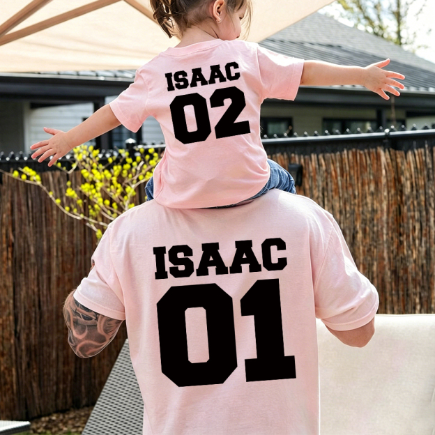 Personalized First Father's Day Daddy and Me Outfit | CWFamily148