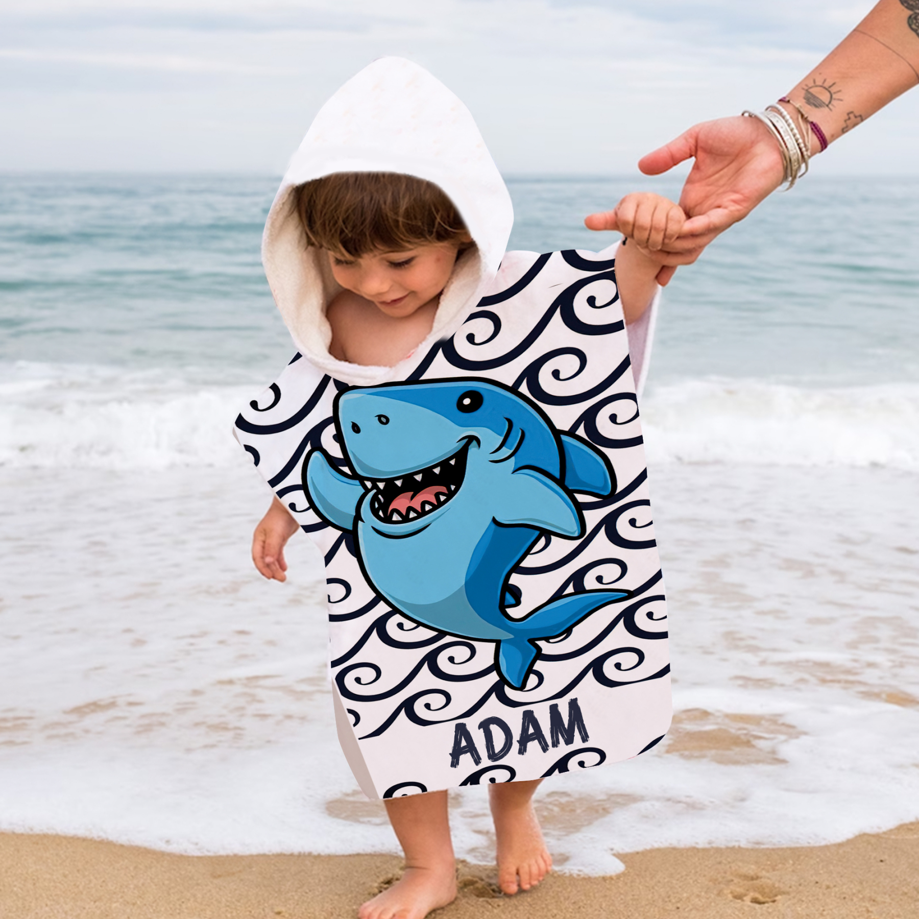 Personalized Hooded Beach Towel for Summer & Beach | CWHTowel34