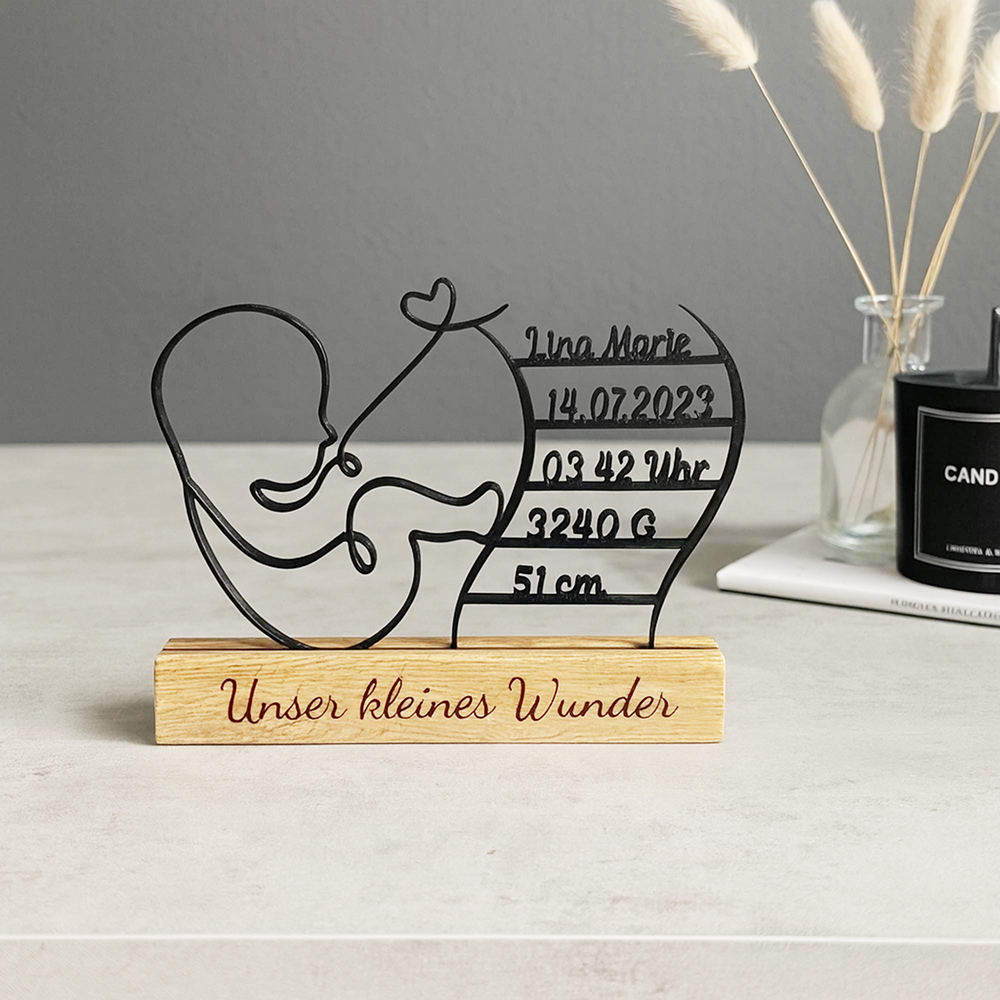 Personalized 3D Baby Birth Stand Decor for Unique & Love | CWGift60