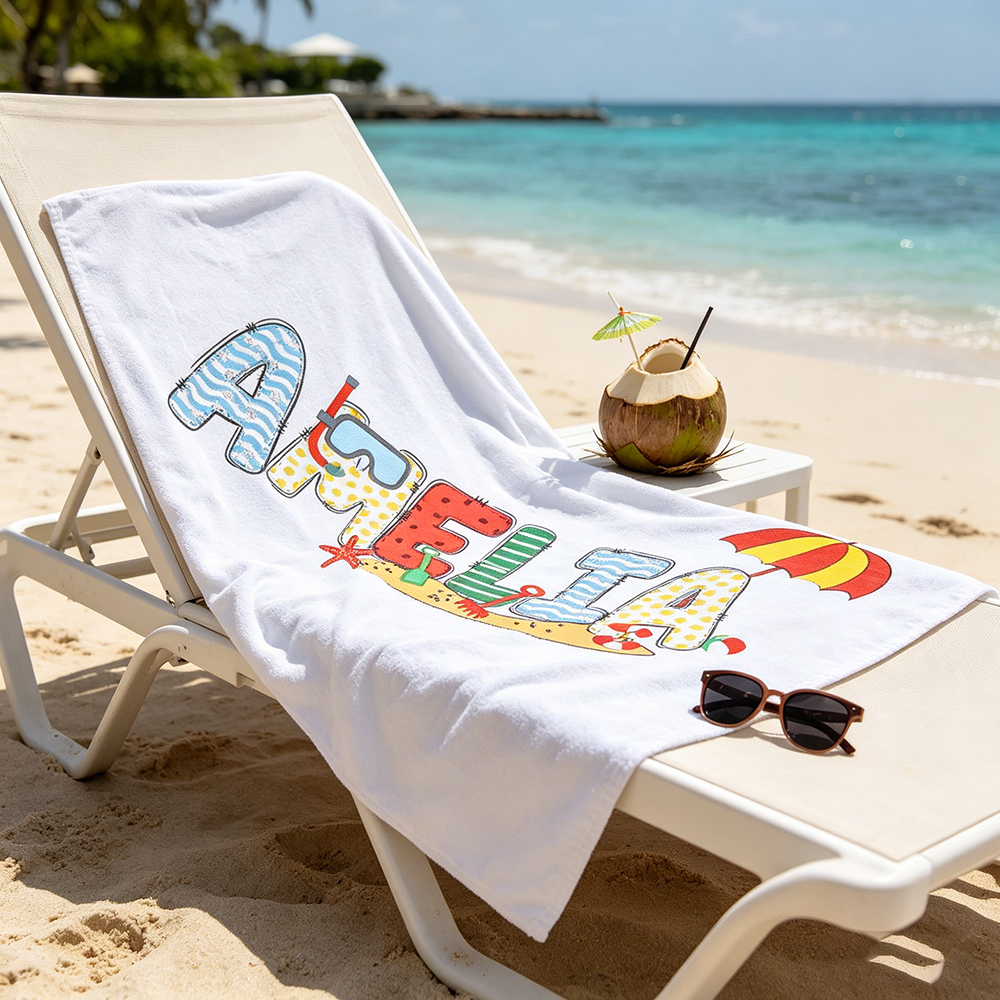 Personalized Lovely Kid Towel for Summer & Beach | CWTowel195