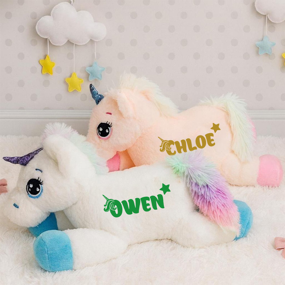 Personalized Kid's Lovely Soft Plush Unicorn Toy | CWToy188