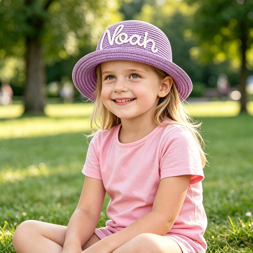 Personalized Embroidery Baby Toddler Summer Hat | CWBeach239