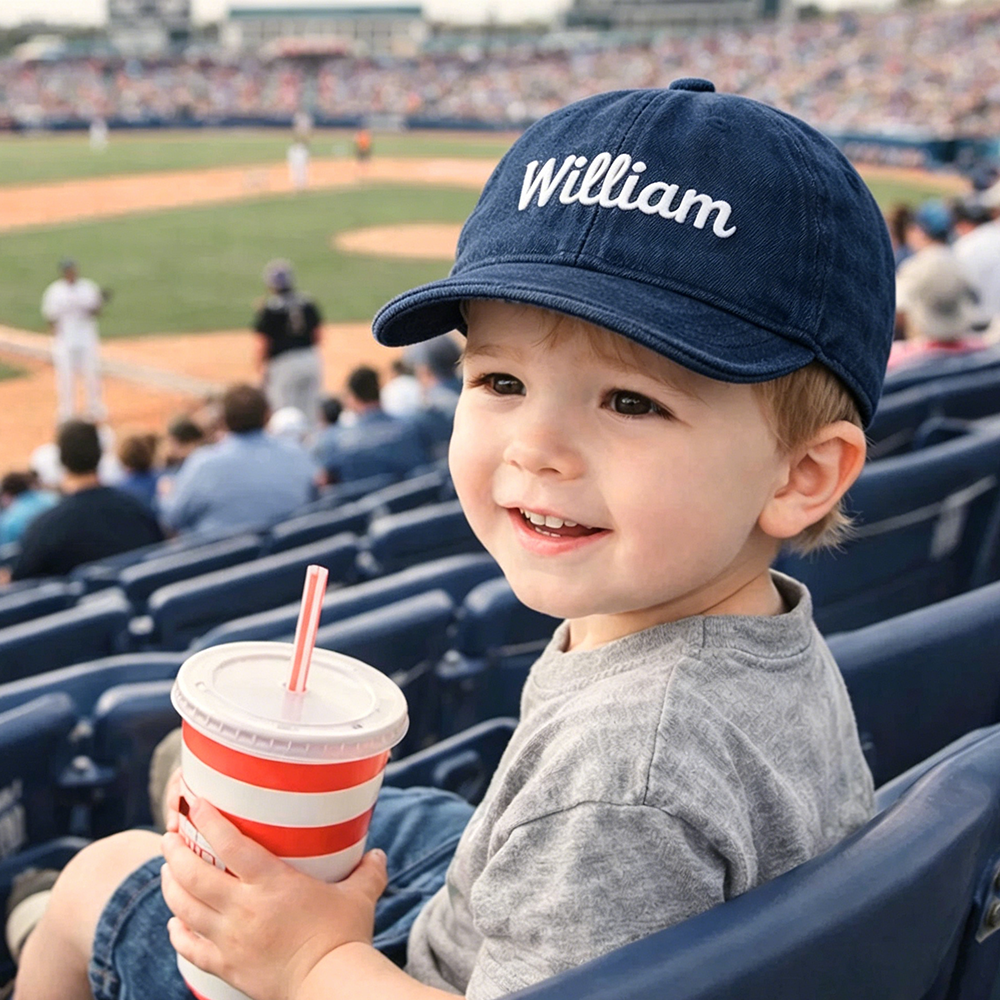 Personalized Baby Baseball Cap Custom Name Toddler Hat | CWBeach243