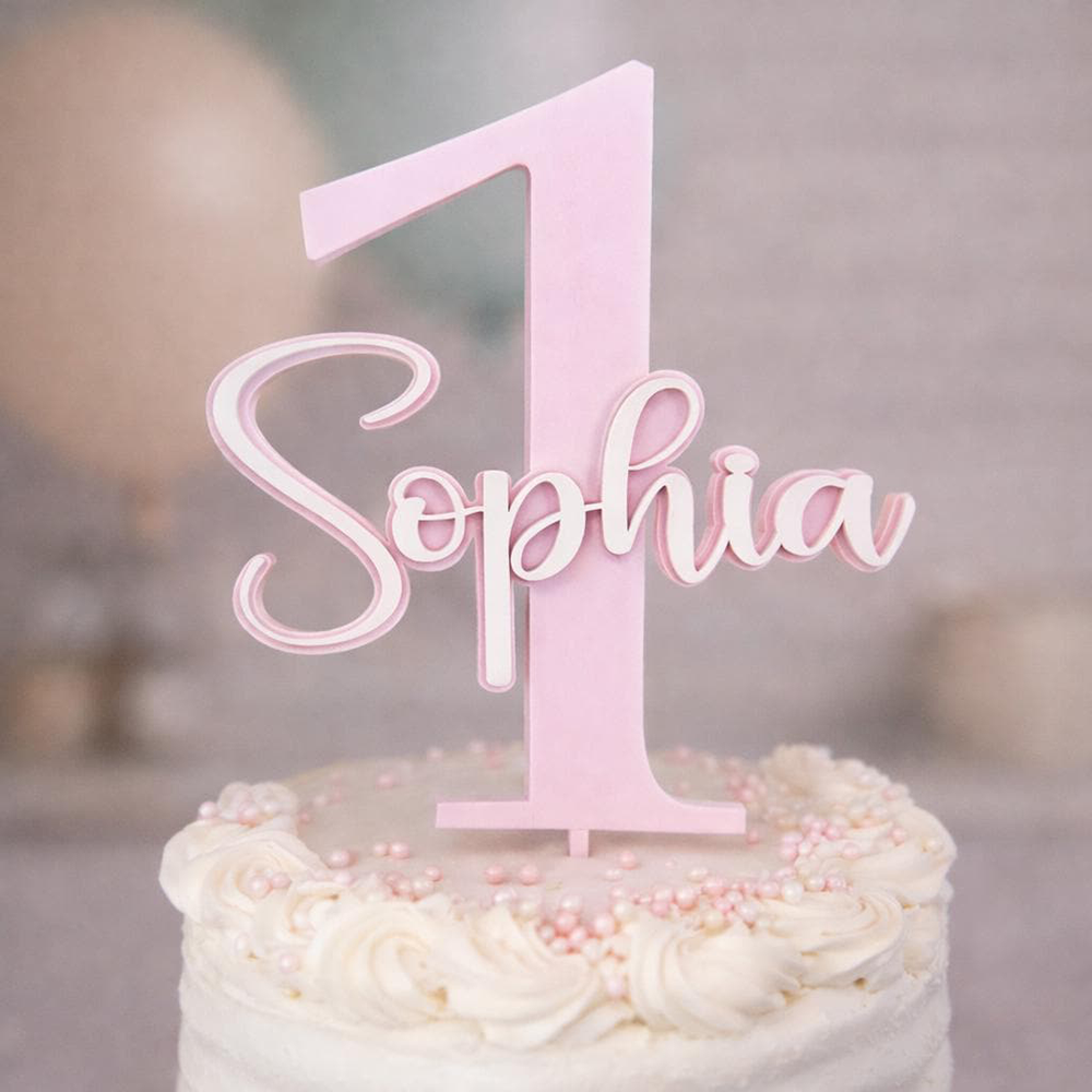 Personalized Name & Age Birthday Cake Topper | CWGift63