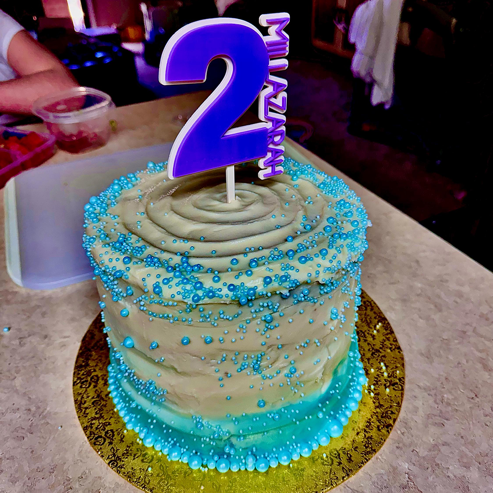 Personalized Name & Age Birthday Cake Topper | CWGift64