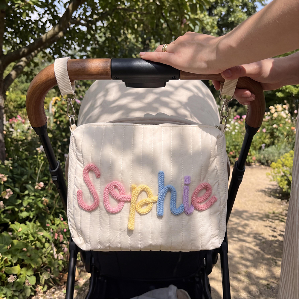 Personalized Hand Embroidery Stroller Organizer Pouch | CWPack363