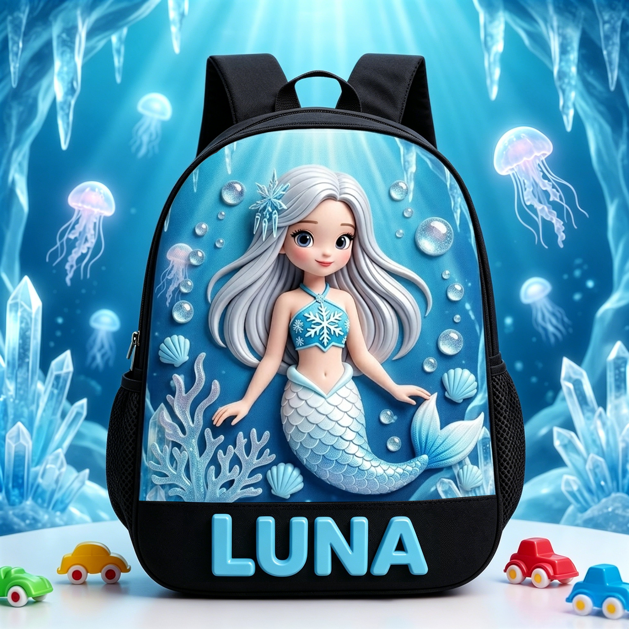 Personalized Princess Glitter Backpack Set | CWPack368