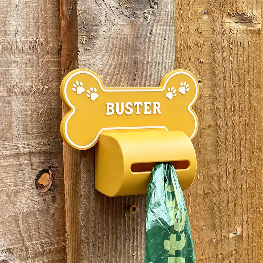 Personalized 3D Printed Outdoor Dog Poop Bag Dispenser | BKPet540