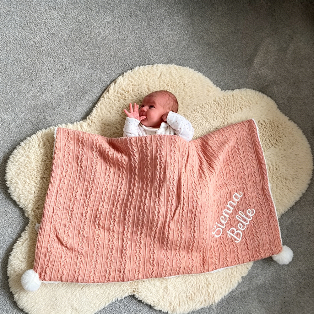 Personalized Embroidered Soft Fleece Baby Blanket | CWBaby80
