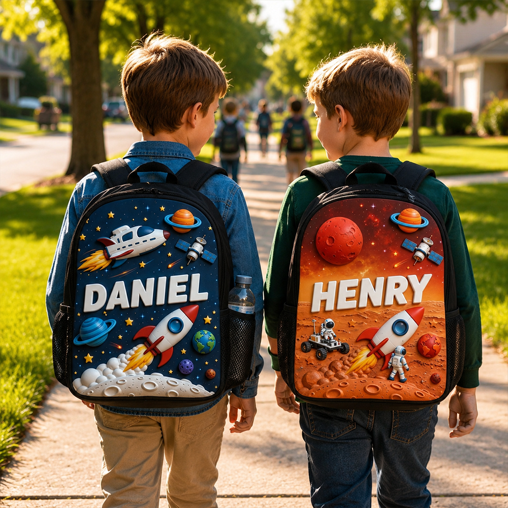 Personalized Kid Space Astronaut Backpack Set | CWPack382