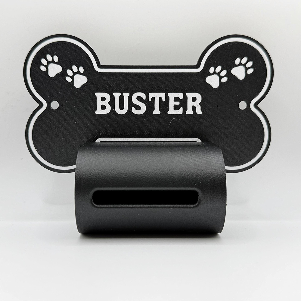 Personalized 3D Printed Outdoor Dog Poop Bag Dispenser | BKPet541