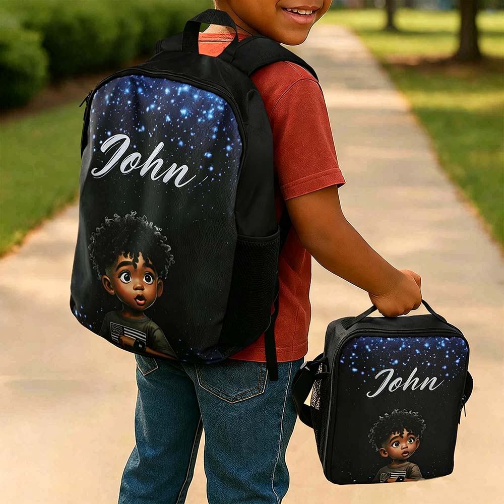 Personalized Kids Starry Sky Backpack Set | CWPack385