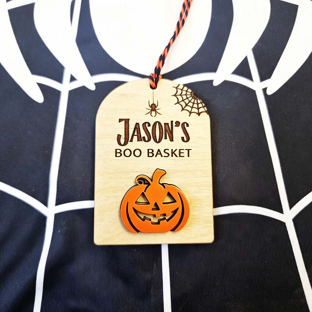 Personalized Halloween Boo Basket Tag | CWHalloween85