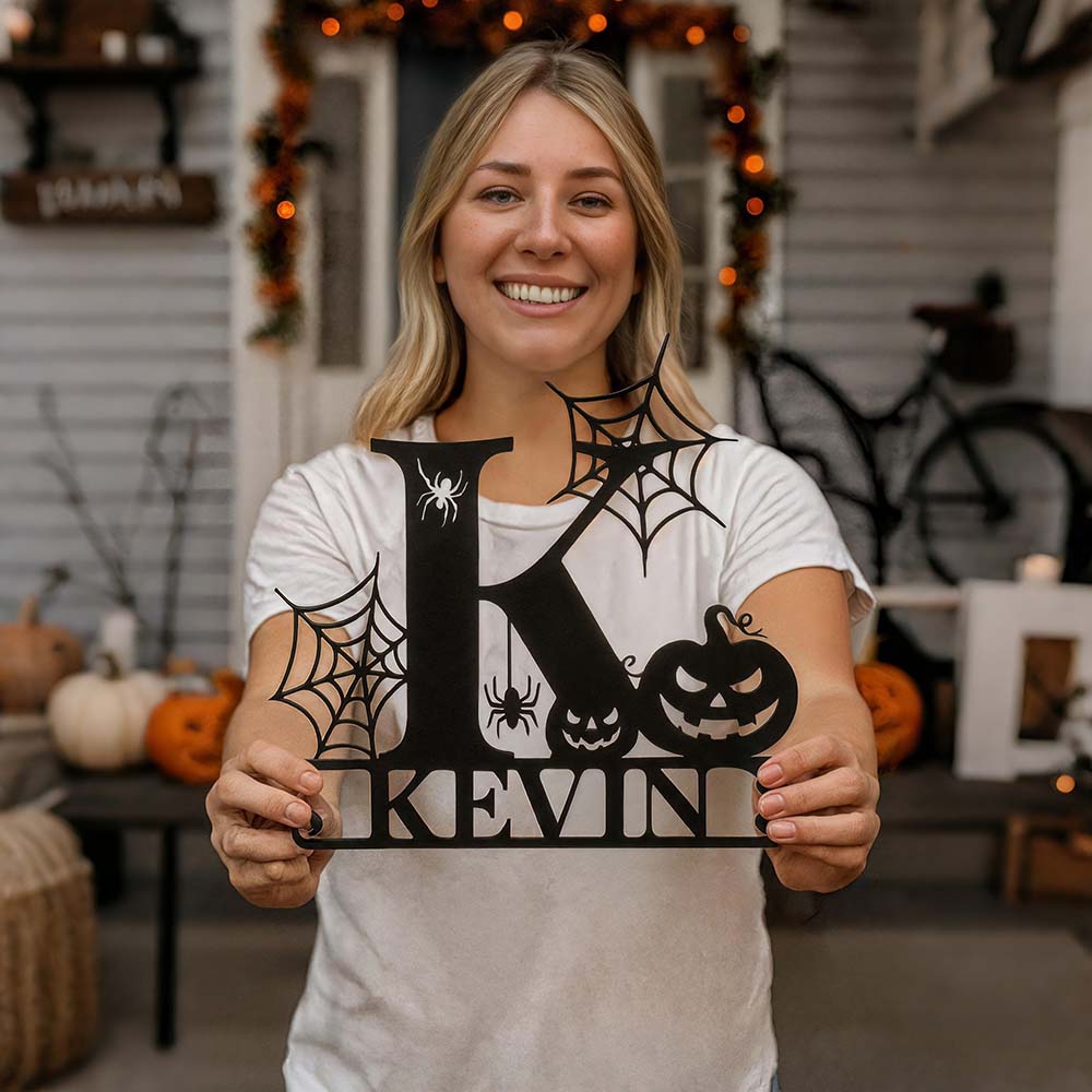 Personalized Halloween Wall Decoration Letter Sign | CWHalloween83