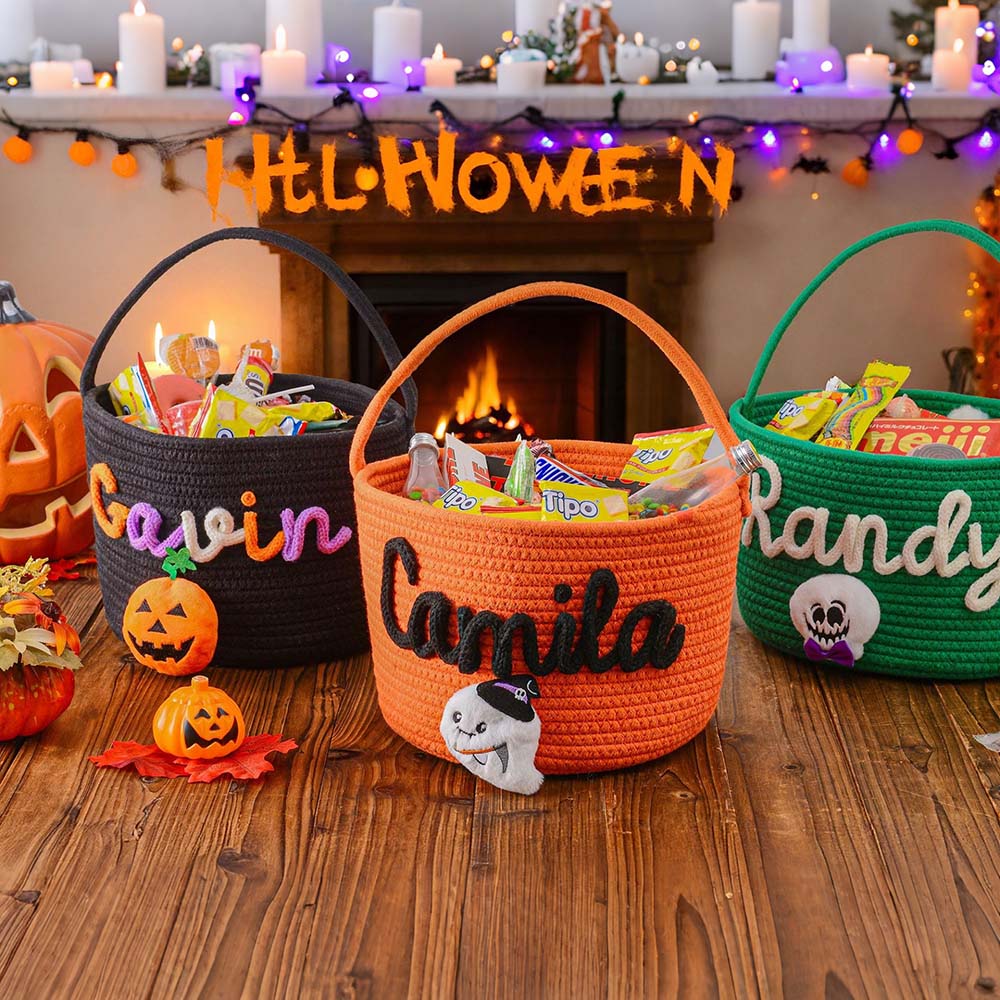 Personalized Halloween Treat Basket | CWHalloween105