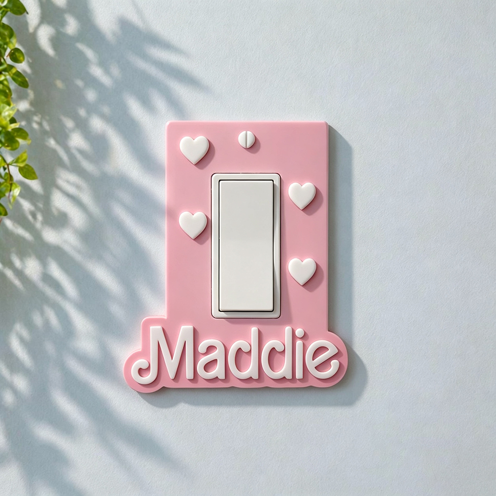 Personalized 3D Printed Bedroom Light Switch Cover | CWGift79