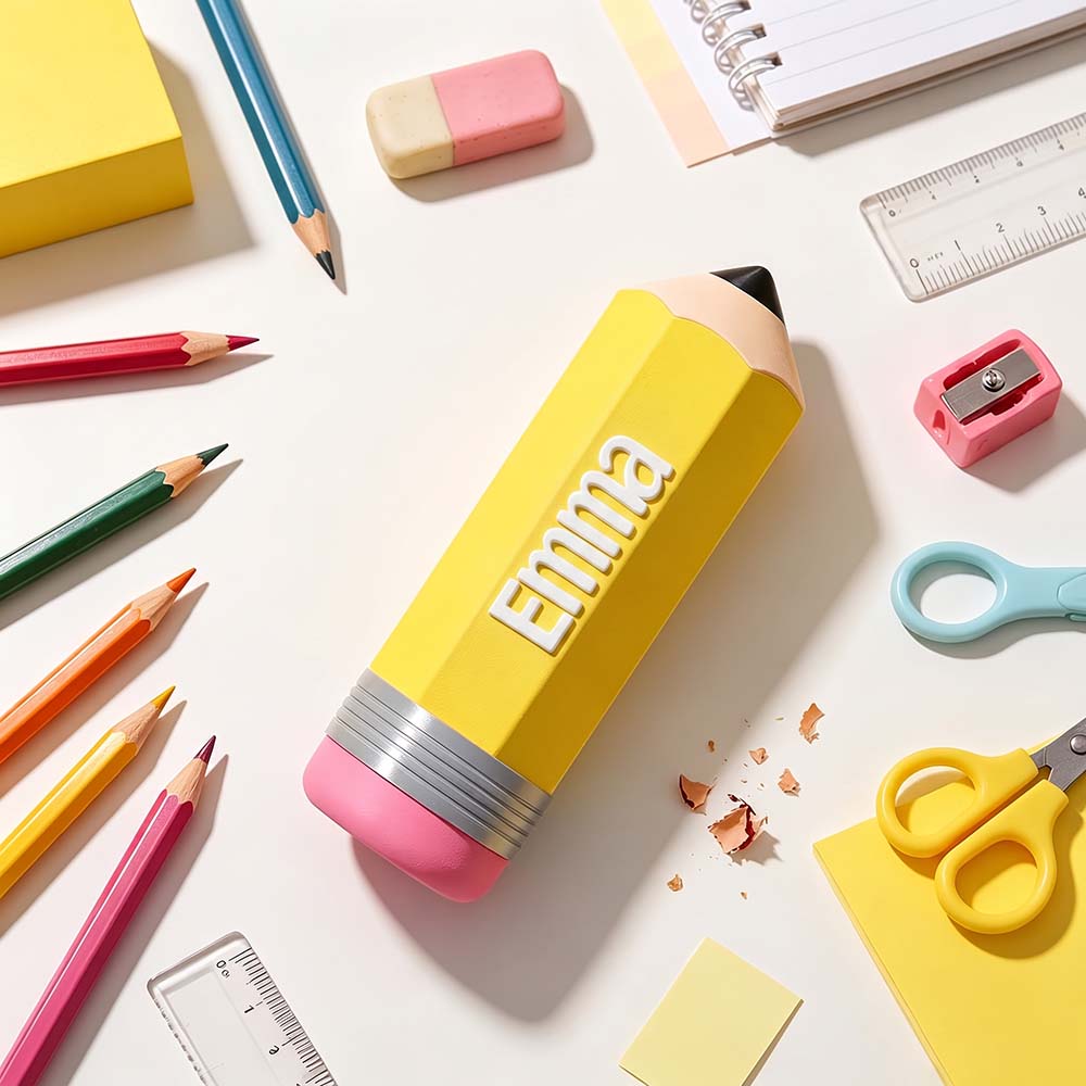 Personalised 3D Printed Name Colorful Pencil Holder For Kids | CWToy200