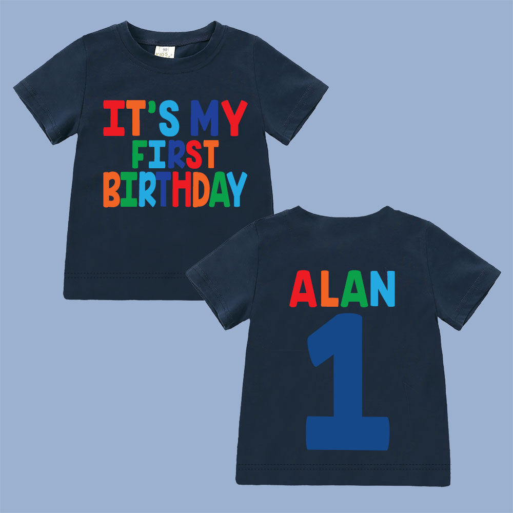 Personalized My First Birthday T-Shirt | inBirth24