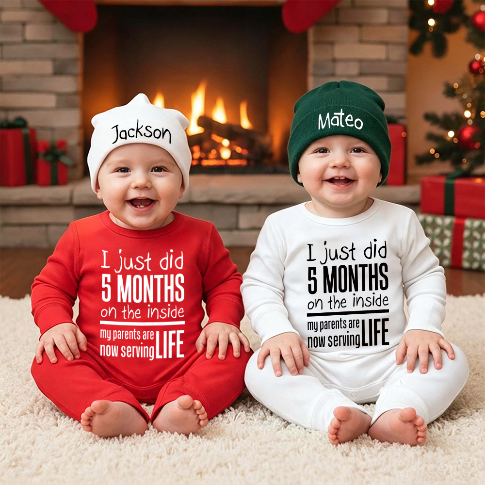 Personalized Baby Coming Home Romper & Hat Set | CWBaby515