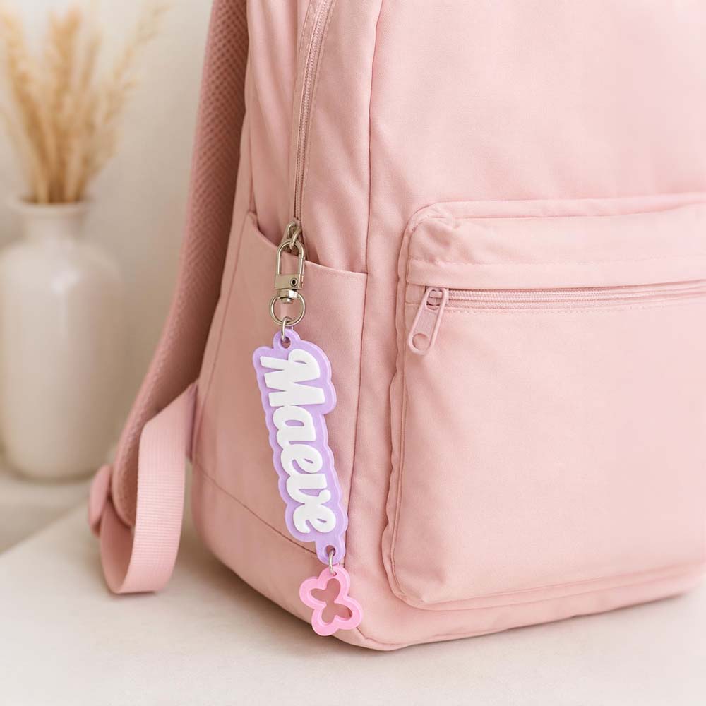 Personalized 3D Printed Name Tag Keychain Charm | CWGift88