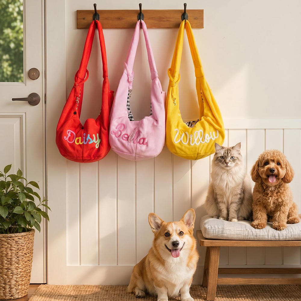 Personalized Embroidered Lightweight Pet Sling Bag | BKPet547