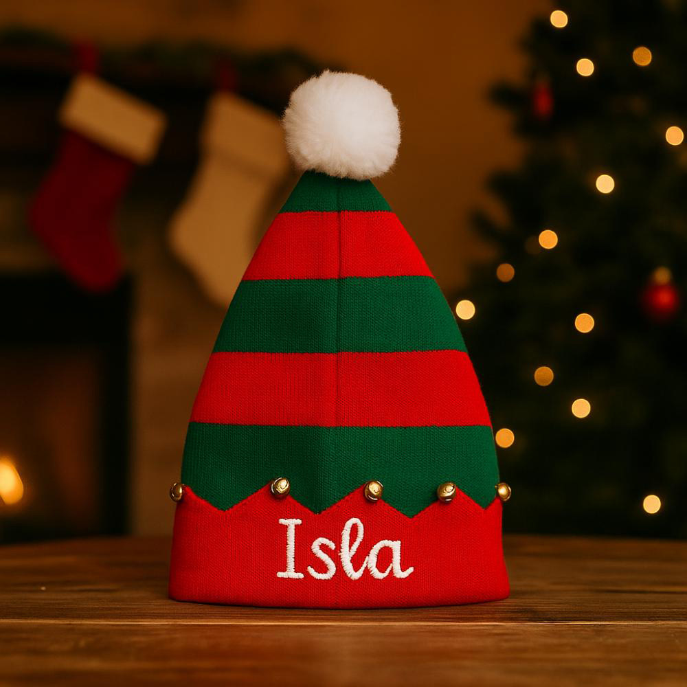 Personalized Embroidery Plush Christmas Santa Hat For Kid & Adult | MCGift374