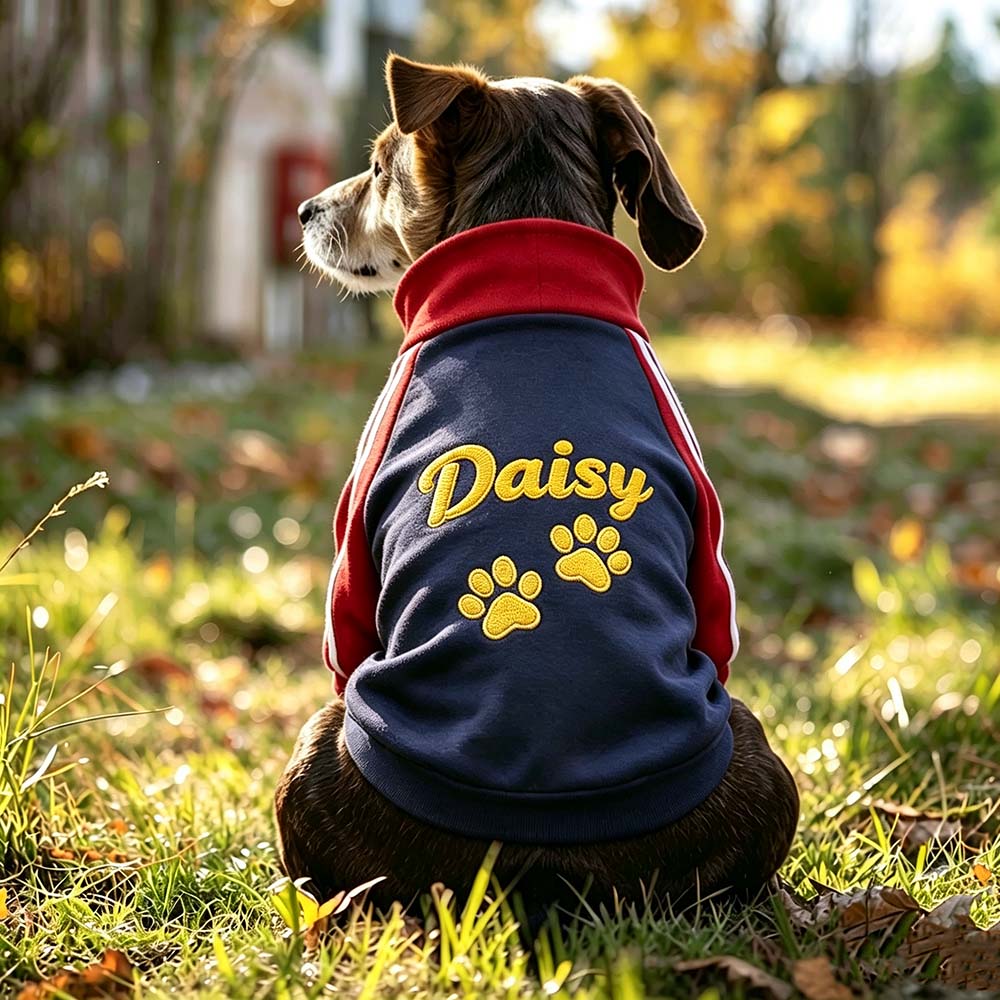 Personalized Embroidered Pet Fashion Trendy Sweatshirt Jacket | BKPet570