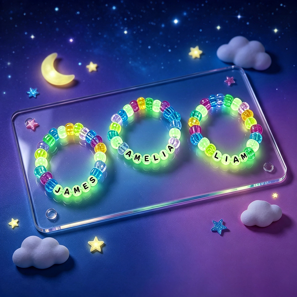 Personalized Kids Glow in the Dark Bracelet | CWGift101