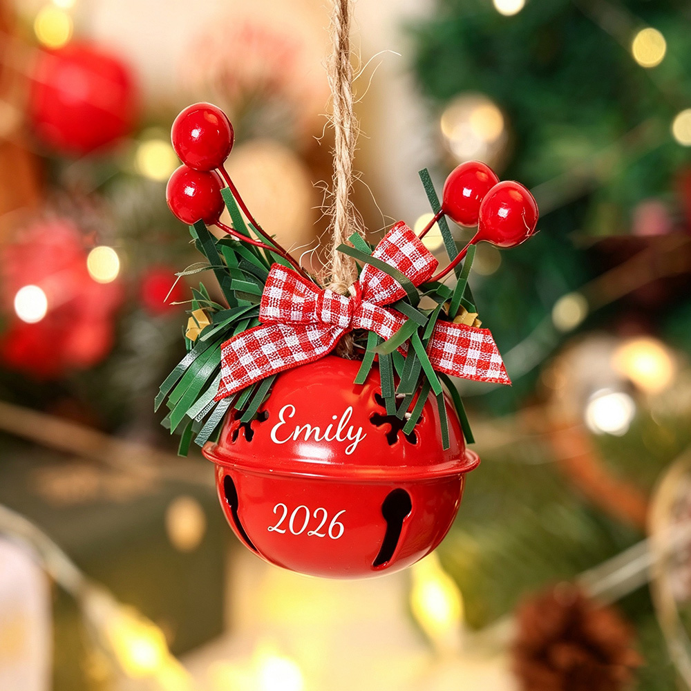 Personalized Jingle Bell Christmas Tree Ornament | MCGift193