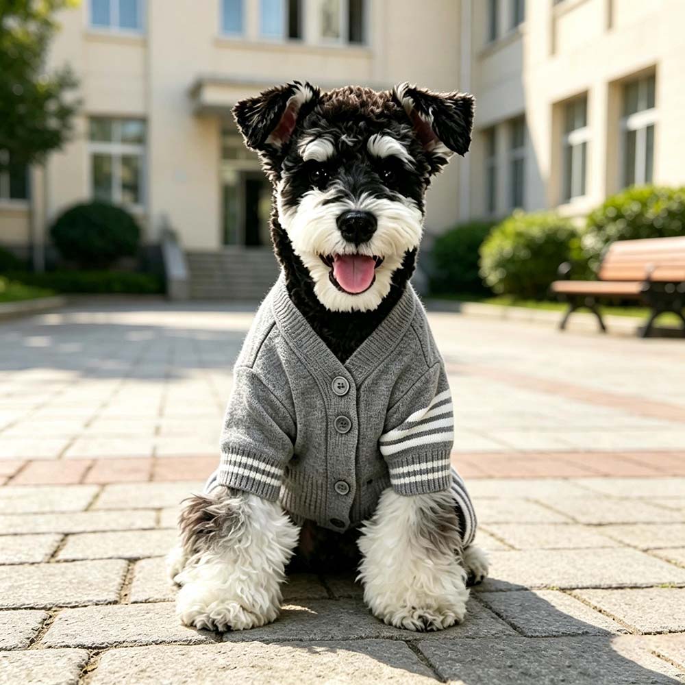 Personalized Hand Embroidered Pets Knit Cardigan | BKPet582
